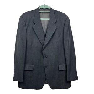 Vito Rufolo Blazer Suit Jacket Super 100 Ventless Gray Men 44R Made‎ in Italy